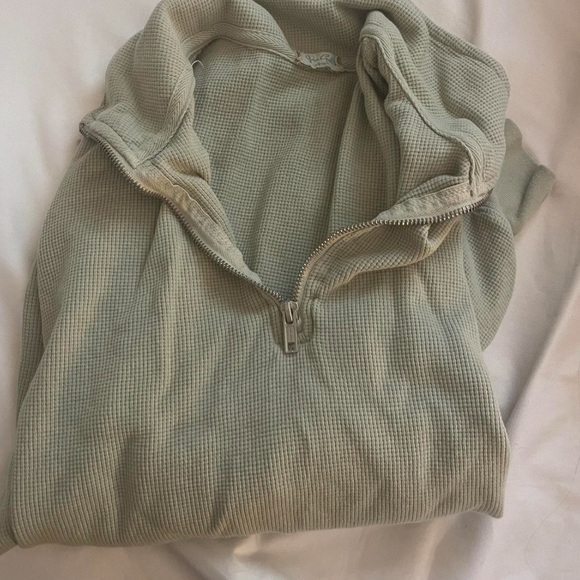 Green Quarter-Zip Pullover - Picture 2 of 3